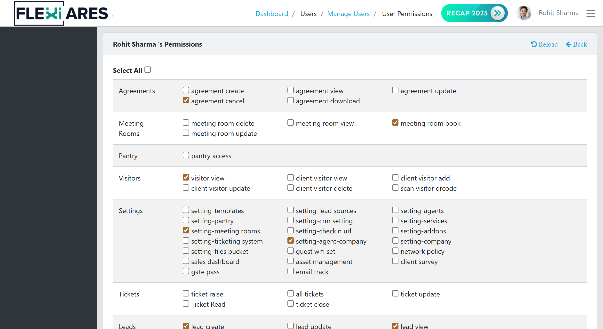 FlexiAres platform overview — connected modules for workspace operators